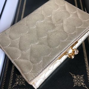 Lovcat bi-fold champagne gold wallet